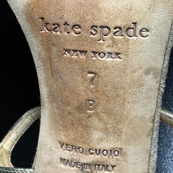 KAte spade size 7 sandal with jeweled accents - Picture 11 of 12